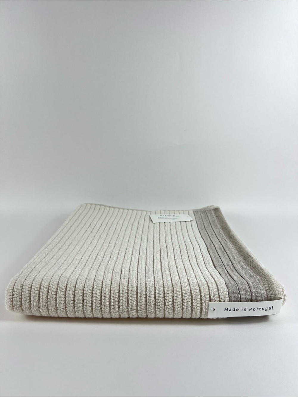 Bianca Portugal Bath Towel Set Tan Textured Soft 100% Cotton 1 Pc Set New